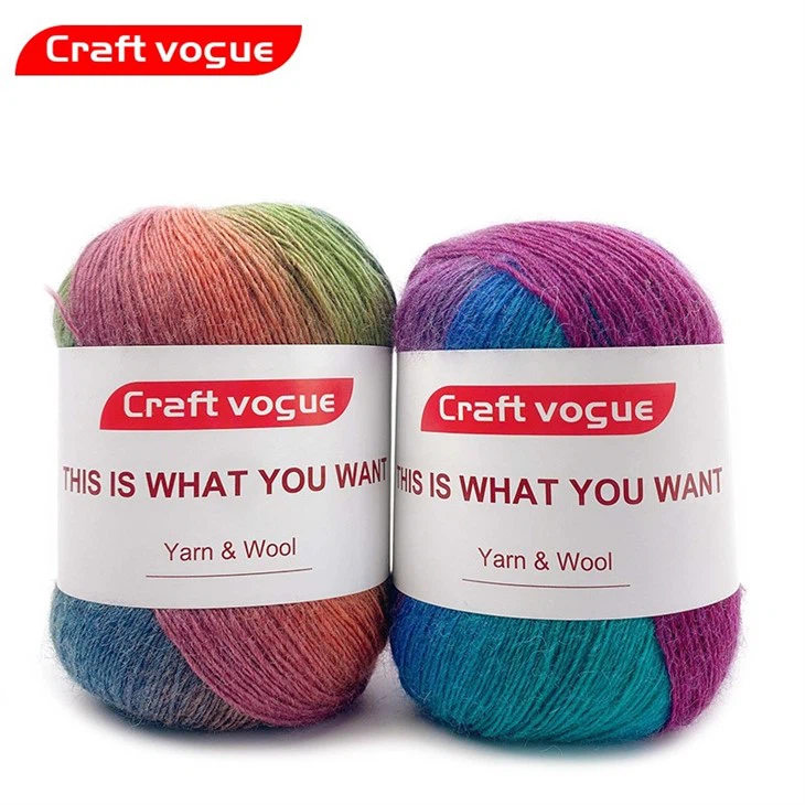 chunky multi coloured wool