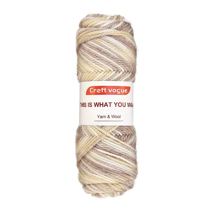 Multi Coloured Aran Wool Yarn