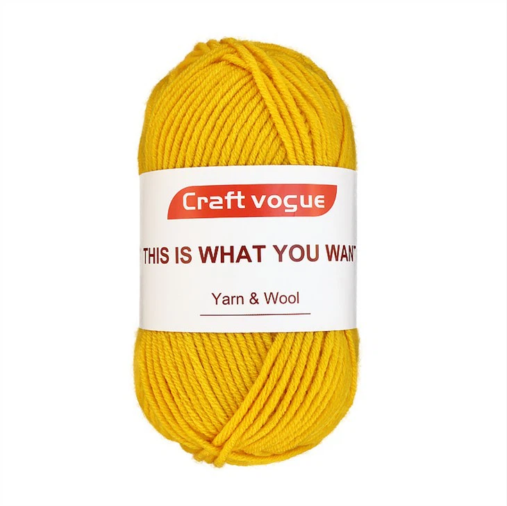 Sợi Acrylic 5Ply Màu Cam 100g