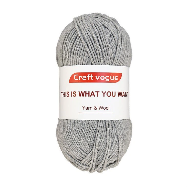 worsted weight cotton acrylic blend yarn